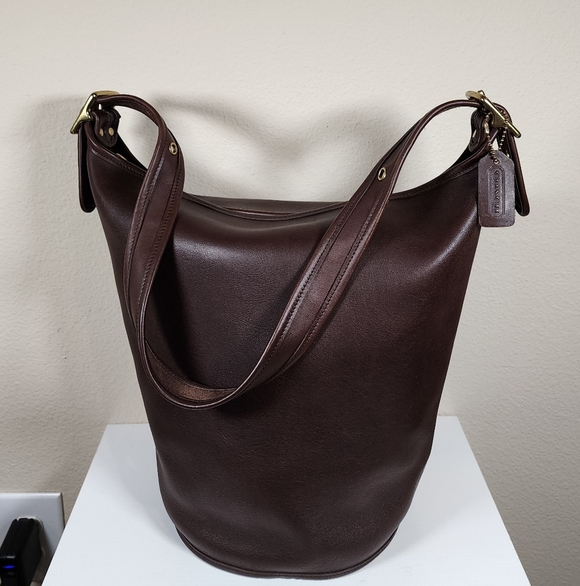 Coach Handbags - Vintage Coach Mahogany Duffle Sac #9085